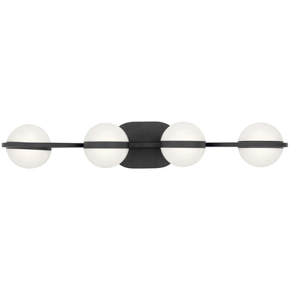 Kichler Brettin 4 Light Bath, LED, Matte Black