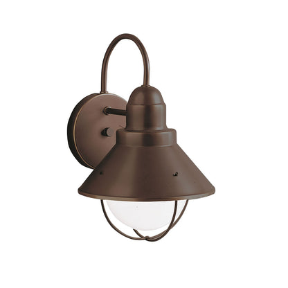 Kichler Seaside 12in 1-Light Outdoor Wall Sconce | Olde Bronze Aluminum & Stainless Steel | Covered Patio & Entryway | Model 9022OZ