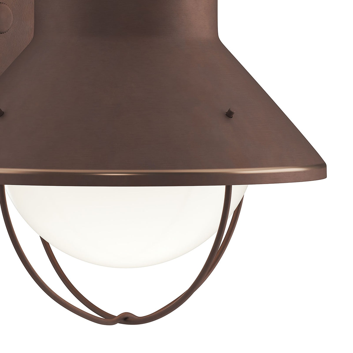 Kichler Seaside 12in 1-Light Outdoor Wall Sconce | Olde Bronze Aluminum & Stainless Steel | Covered Patio & Entryway | Model 9022OZ