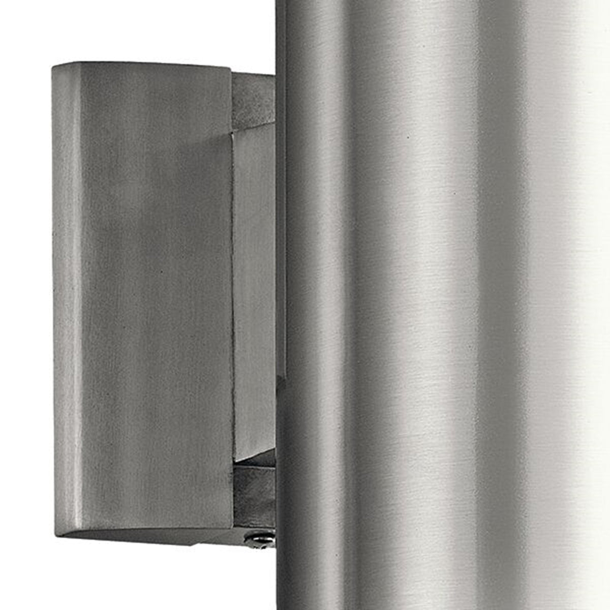 Kichler Wall Cylinder 1-Light | Brushed Aluminum | Outdoor Entryway & Patio | 4.75 x 7 in | Model 9234BA