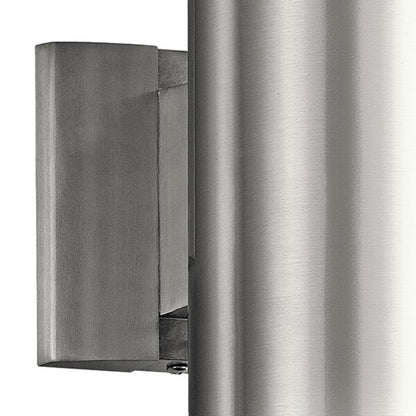 Kichler Wall Cylinder 1-Light | Brushed Aluminum | Outdoor Entryway & Patio | 4.75 x 7 in | Model 9234BA