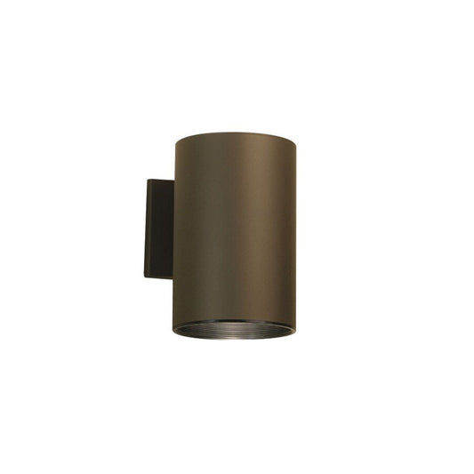 Kichler Wall Cylinder 1-Light Outdoor Sconce | Architectural Bronze Aluminum | Covered Patio & Entryway | 6 x 8 x 9 in | Model 9236AZ