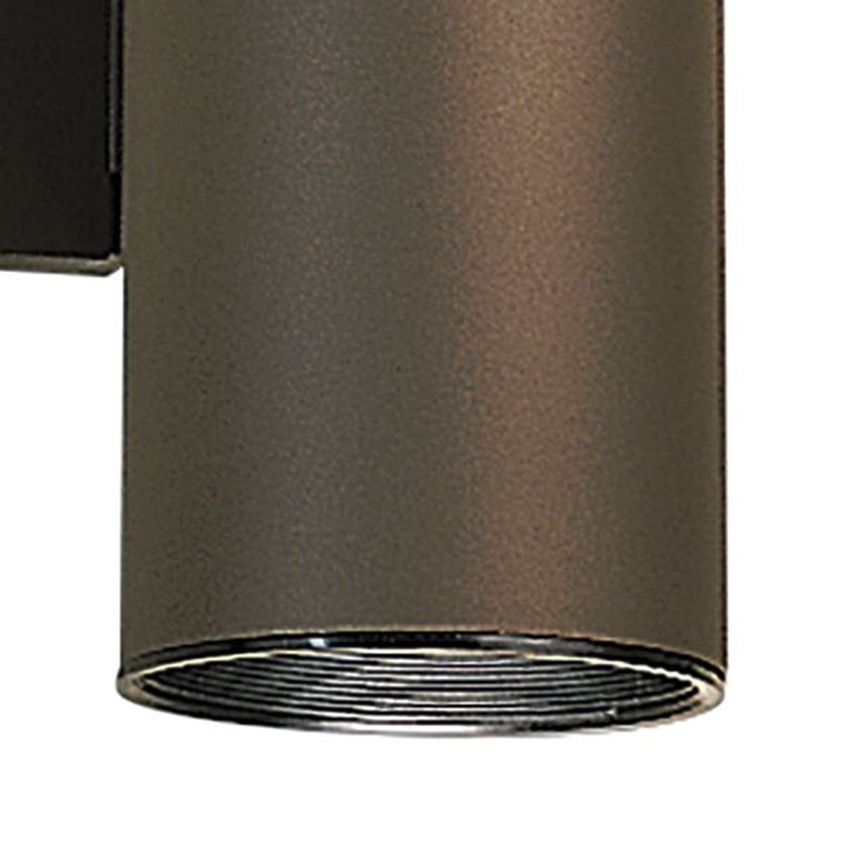 Kichler Wall Cylinder 12in 2-Light Outdoor Sconce | Contemporary Architectural Bronze Aluminum | Entryway & Covered Patio | 4.5 x 12 in | Model 9244AZ