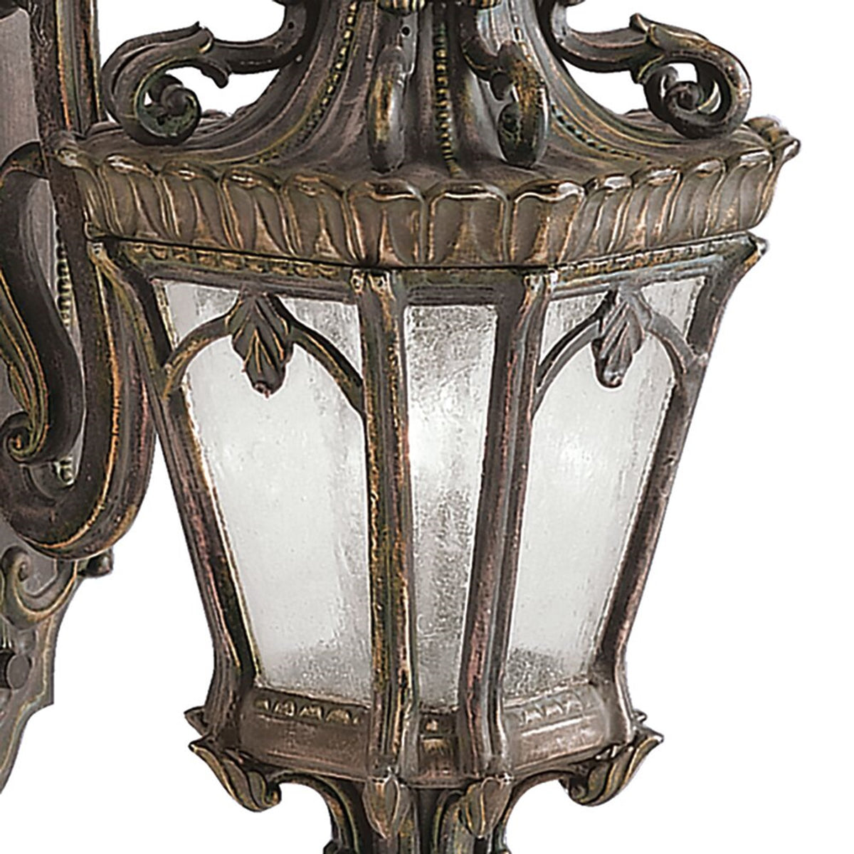 Kichler Tournai 24in 2-Light Outdoor Wall Sconce | Londonderry Clear Seeded Glass | Covered Patios & Entryways | 10 x 24 in | Model 9357LD