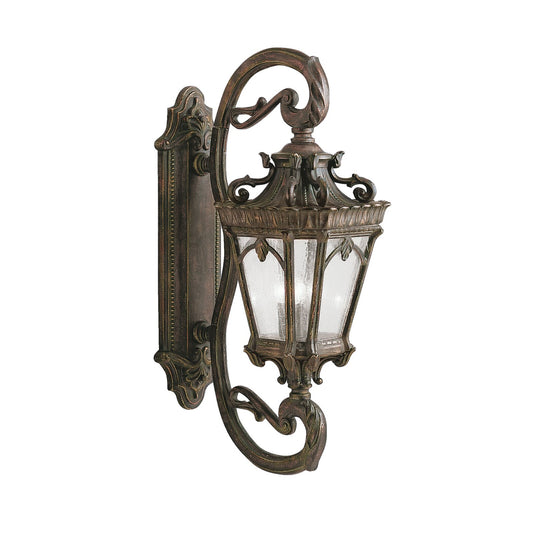 Kichler Tournai 14in 4-Light Outdoor Wall Lantern | Traditional Londonderry Cast Aluminum | Covered Patio & Entryway | 14 x 38 x 21 in | Model 9359LD