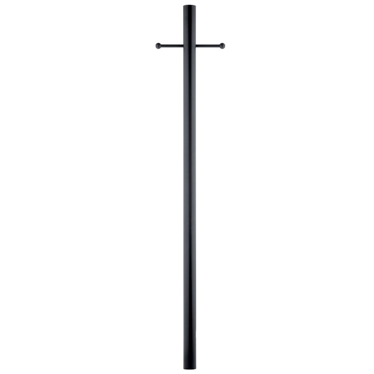 Kichler 3"x84" Direct Burial Ladder Rest Outdoor Post, Black