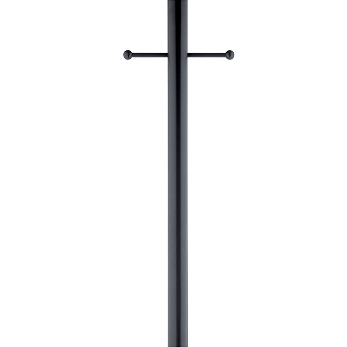Kichler 3"x84" Direct Burial Ladder Rest Outdoor Post, Black