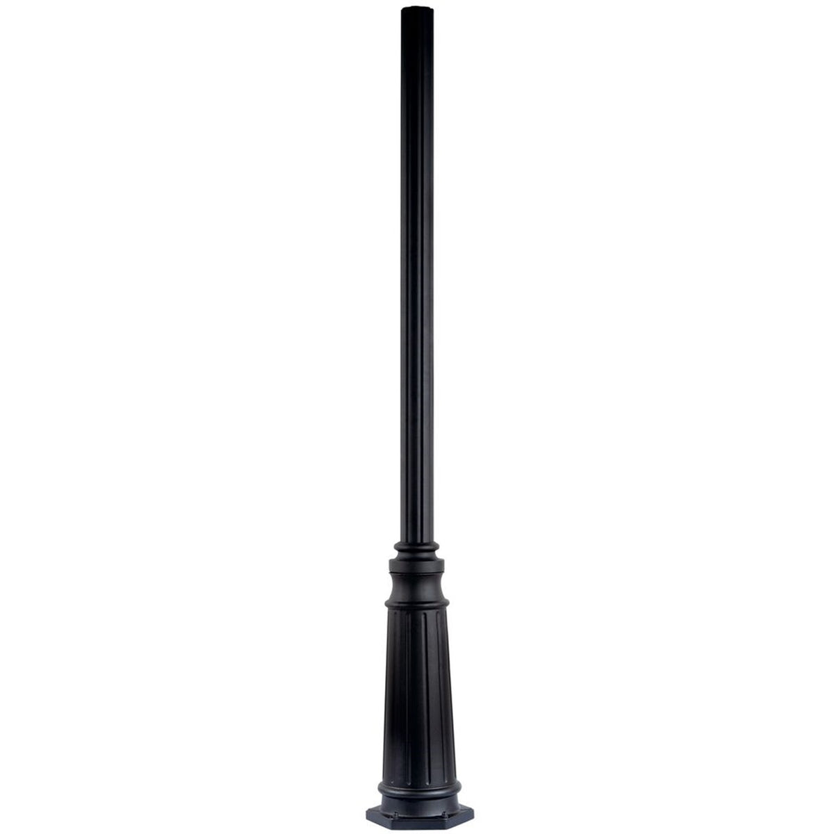 Kichler 4"x96" Cast Aluminum Outdoor Post, Textured Black