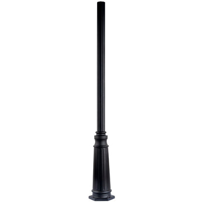 Kichler 4"x96" Cast Aluminum Outdoor Post, Textured Black