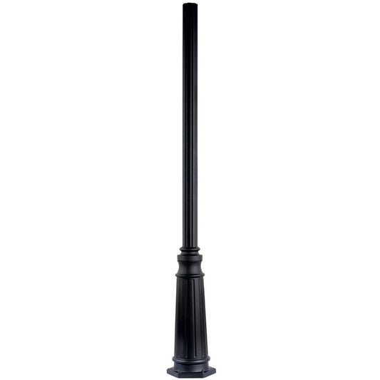 Kichler 4"x96" Cast Aluminum Outdoor Post, Textured Black