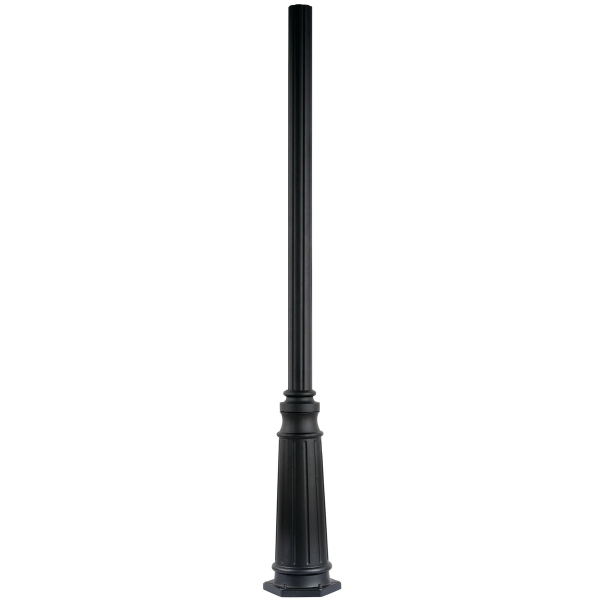 Kichler 4"x96" Cast Aluminum Outdoor Post, Textured Black
