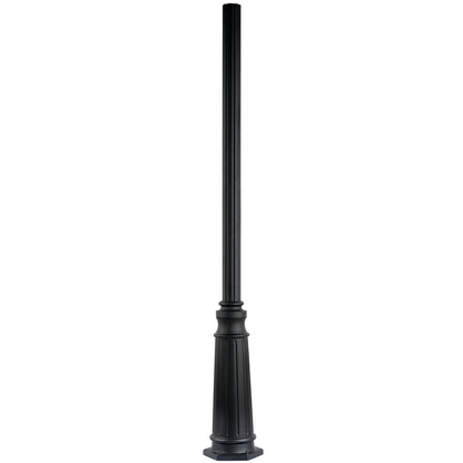 Kichler 4"x96" Cast Aluminum Outdoor Post, Textured Black