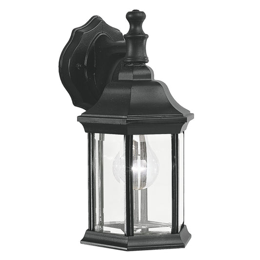 Kichler Chesapeake 1-Light Outdoor Wall Lantern | Traditional Black Aluminum | Entryway & Covered Patio | 6.5x11.75in Wet Rated | Model 9776BK