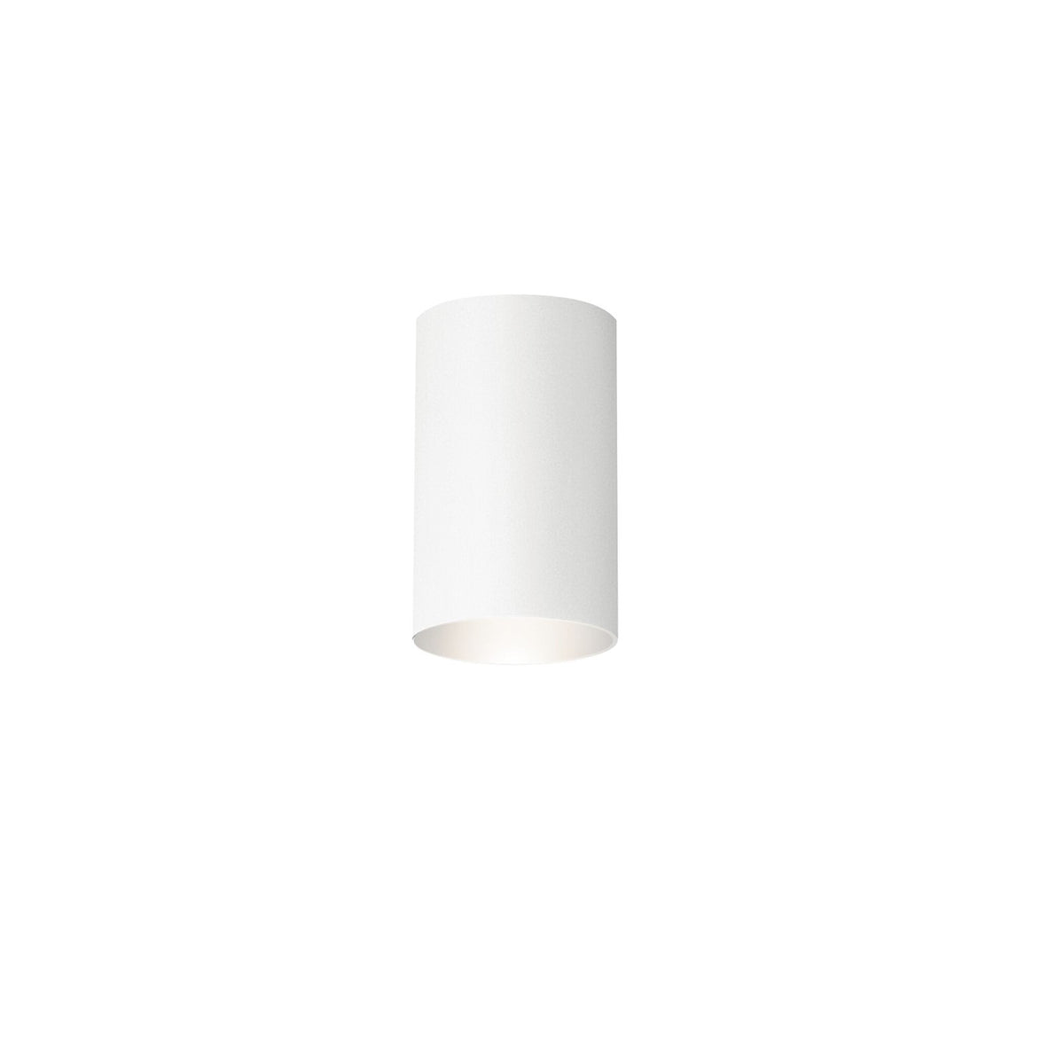 Kichler Cone 4.5in 1-Light Ceiling Mount | Contemporary White Aluminum | Covered Patio & Bathroom | 4.5 x 8.5 in | Model 9834WH