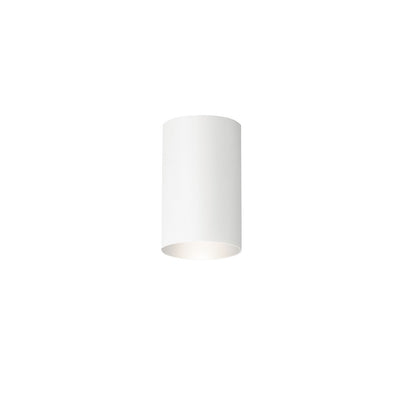 Kichler Cone 4.5in 1-Light Ceiling Mount | Contemporary White Aluminum | Covered Patio & Bathroom | 4.5 x 8.5 in | Model 9834WH