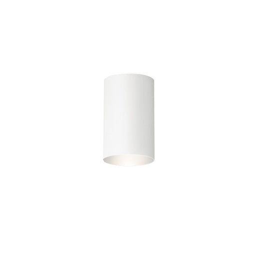 Kichler Cone 4.5in 1-Light Ceiling Mount | Contemporary White Aluminum | Covered Patio & Bathroom | 4.5 x 8.5 in | Model 9834WH