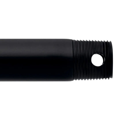 Kichler Accessory 12in Single Threaded Ceiling Fan Downrod | Steel Matte Black | Ceiling Fan Extension | 12 in L | Model C2603-BK