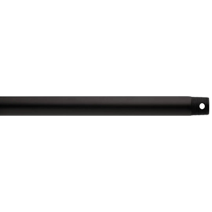 Kichler Accessory 12in Single Threaded Ceiling Fan Downrod | Satin Natural Bronze Steel | Ceiling Fan Accessory | 12 in L | Model C2603-SNB