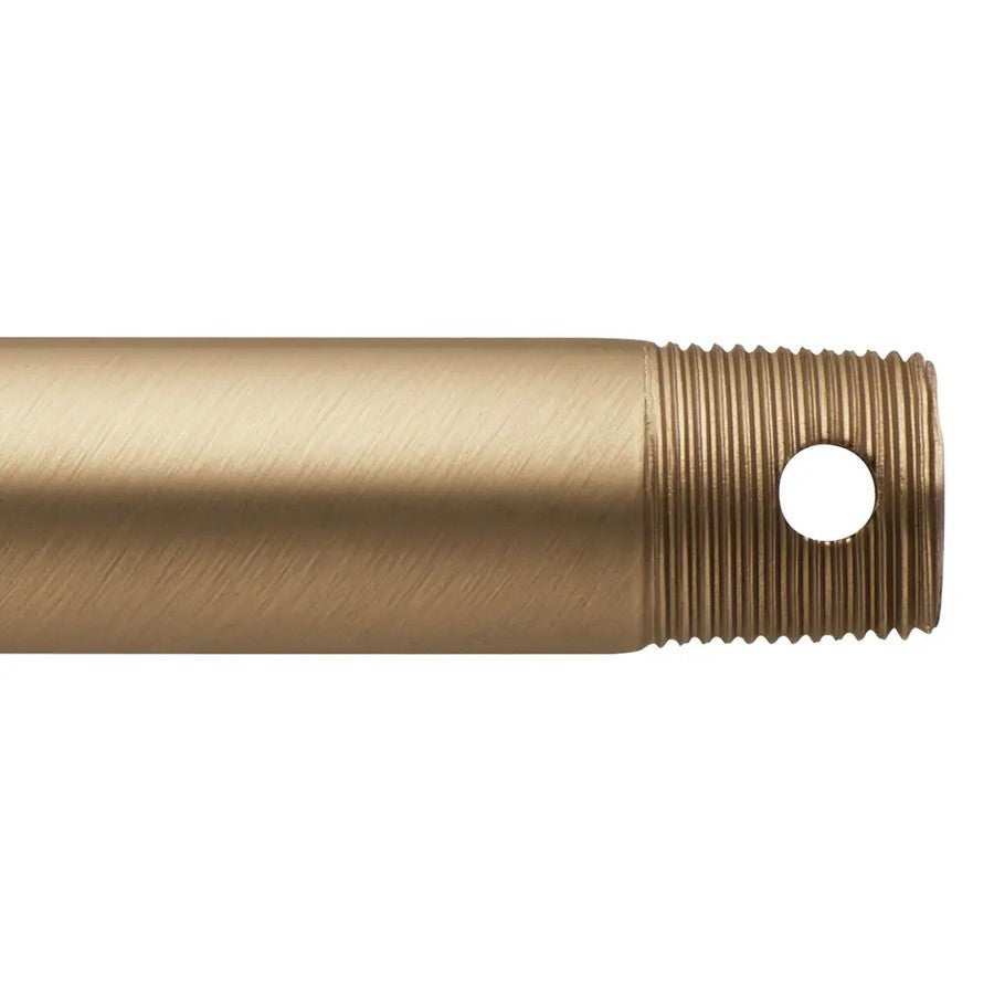 Kichler 18in Single Threaded Ceiling Fan Downrod | Steel Champagne Bronze | Ceiling Fan Accessory | 18 in L | Model C2604-CPZ