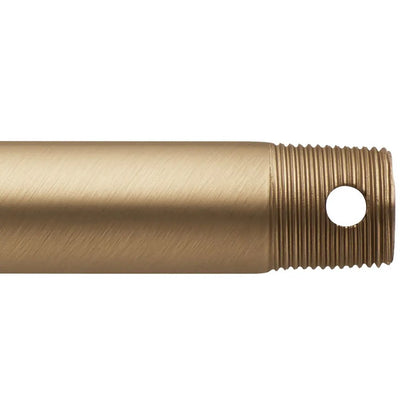 Kichler 24in Single Threaded Ceiling Fan Downrod | Steel Champagne Bronze | Ceiling Fan Accessory | 24 in L | Model C2605-CPZ