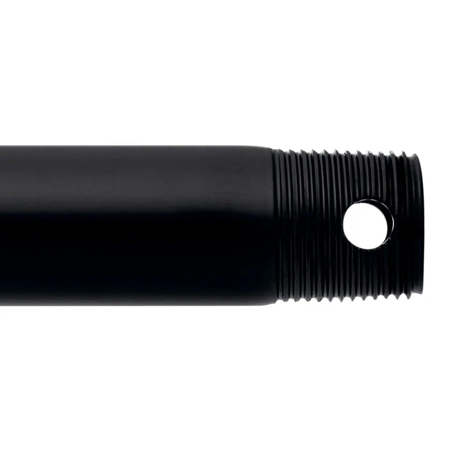 Kichler Accessory 60in Single Threaded Ceiling Fan Downrod | Matte Black Steel | High Ceilings & Sloped Rooms | 60 in L | Model C2608-BK