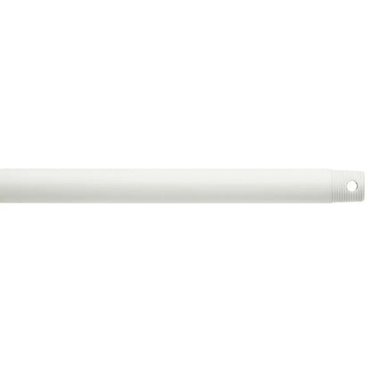 Kichler Accessory 72in Single Threaded Ceiling Fan Downrod | Steel Matte White | High Ceilings & Vaulted Rooms | 72 in L | Model C2609-MWH