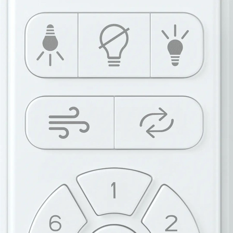 Kichler DC Full Function Handheld Remote Control | Plastic Remote | Living Room & Bedroom Fan Control | 4.5 x 2.8 x 0.7 in | Model C2670