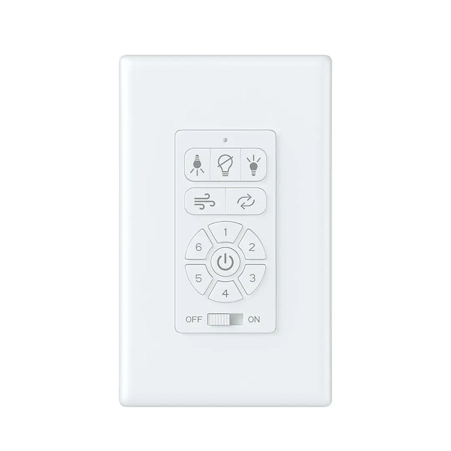 Kichler DC Full Function Wall Control | Plastic Wall Control | Living Room & Bedroom Fan Control | 4.5 x 2.8 x 1.8 in | Model C2672