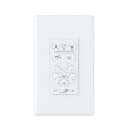 Kichler DC Full Function Wall Control | Plastic Wall Control | Living Room & Bedroom Fan Control | 4.5 x 2.8 x 1.8 in | Model C2672