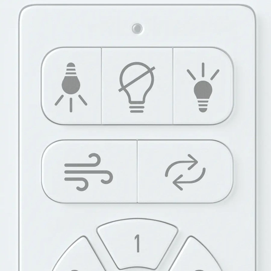 Kichler DC Full Function Wall Control | Plastic Wall Control | Living Room & Bedroom Fan Control | 4.5 x 2.8 x 1.8 in | Model C2672