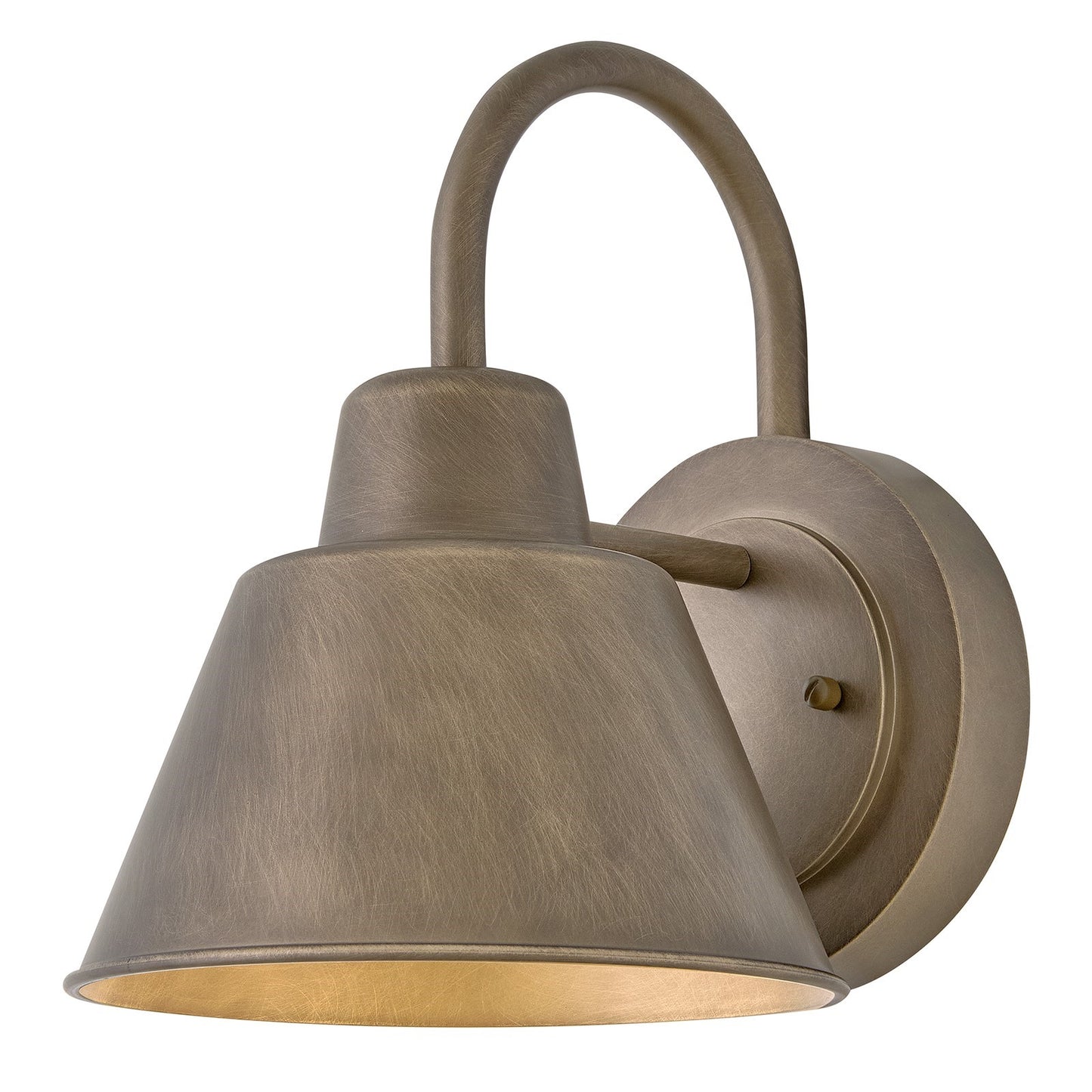 Hinkley Lark Wes 1-Light Outdoor Wall Sconce | Transitional Burnished Bronze Composite and Dome Shade | Entryway & Covered Patio | 9.75 x | Model 81220BU
