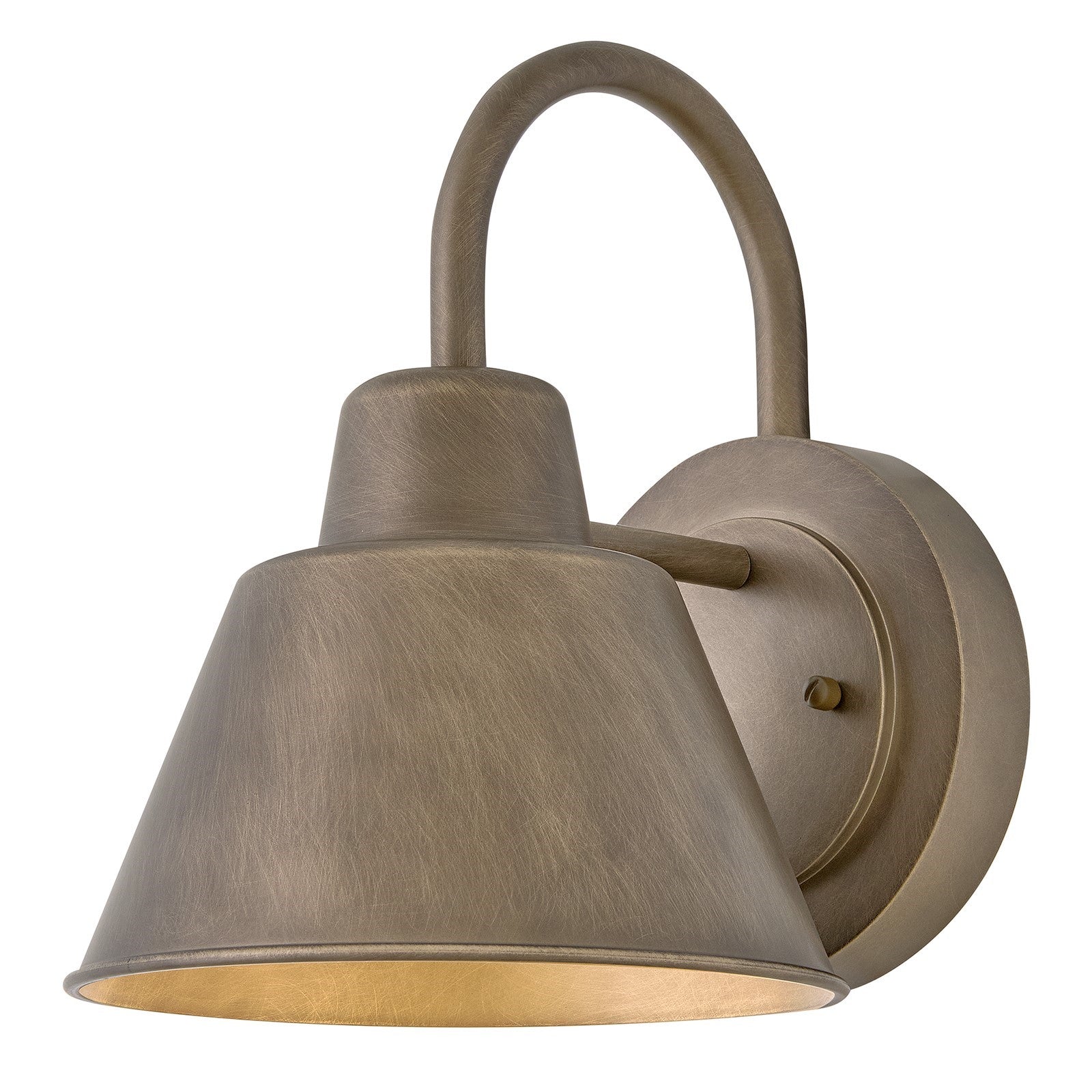 Hinkley Lark Wes 1-Light Outdoor Wall Sconce | Transitional Burnished Bronze Composite and Dome Shade | Entryway & Covered Patio | 9.75 x | Model 81220BU