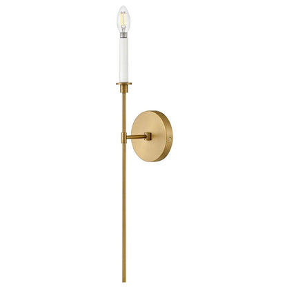 Lark Hux 1 Light Large Sconce, Lacquered Brass - 83070LCB