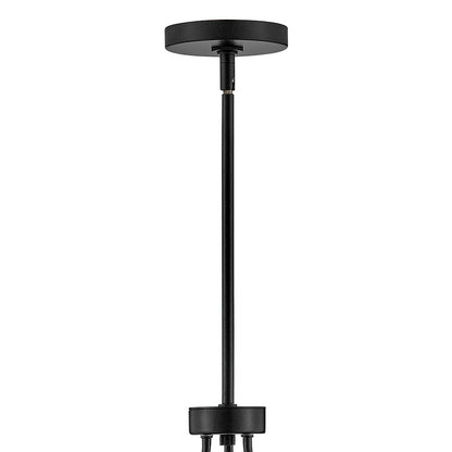 12 Light Large Chandelier, Black