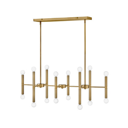 16 Light Linear Chandelier