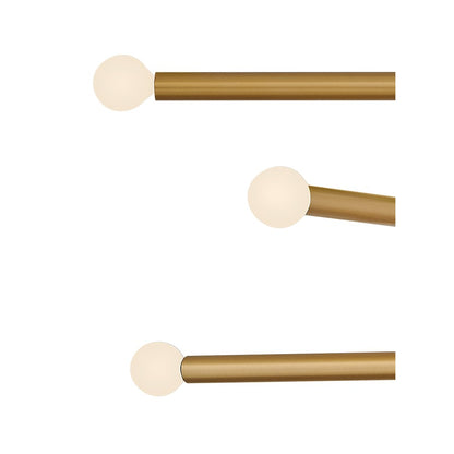 Lark Millie 14 Light Large Multi Tier Chandelier, Lacquered Brass