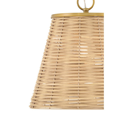 Lark Brynn 1 Light 14" Pendant, Lacquered Brass