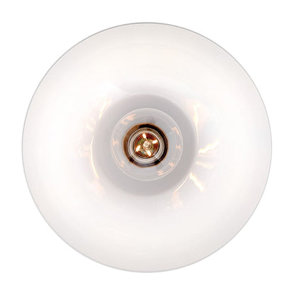 Lark Stu 1 Light Small Flush Mount, Lacquered Brass/Cased Opal