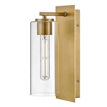 Lark Lane 1 Light Medium Sconce, Lacquered Brass/Clear - 83370LCB