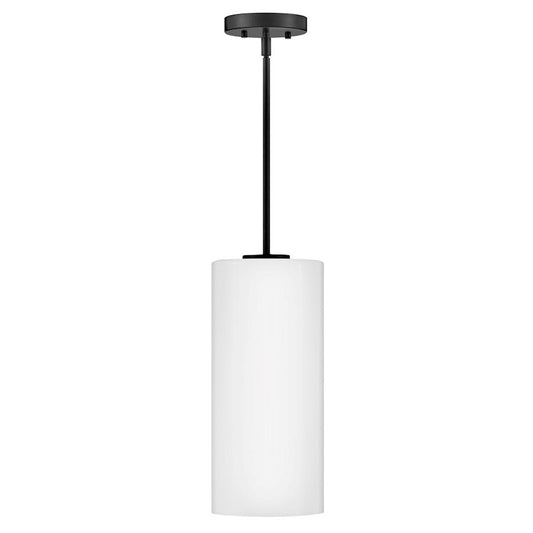 Lark Lane 1 Light Extra Small Pendant, Black/Cased Opal - 83377BK-CO