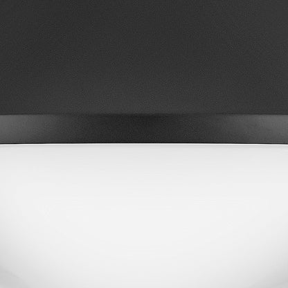 Lark Haddie 1 Light Small Flush Mount, Black/Cased Opal