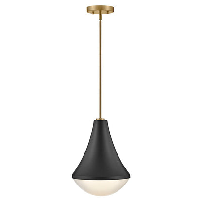 1 Light Small Pendant, Black