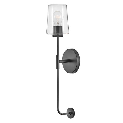 1 Light Tall Wall Sconce Clear