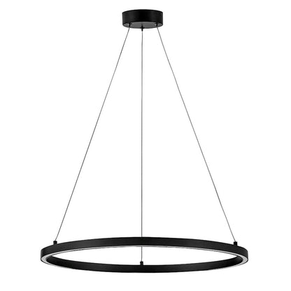 LED Medium Chandelier, Black