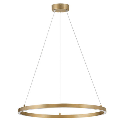 LED Medium Chandelier, Brass