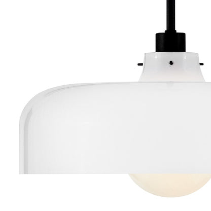 1 Light Medium Pendant, Black