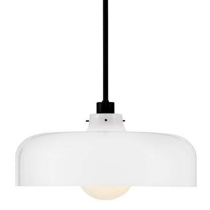 1 Light Medium Pendant, Black