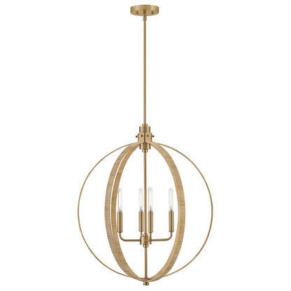 Lark Fallon 4 Light Medium Orb Chandelier, Lacquered Brass - 83554LCB-BAM