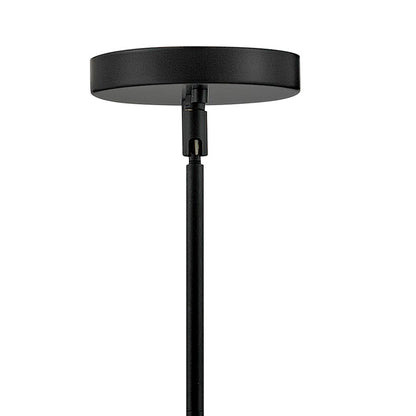 3 Light Medium Chandelier, Black