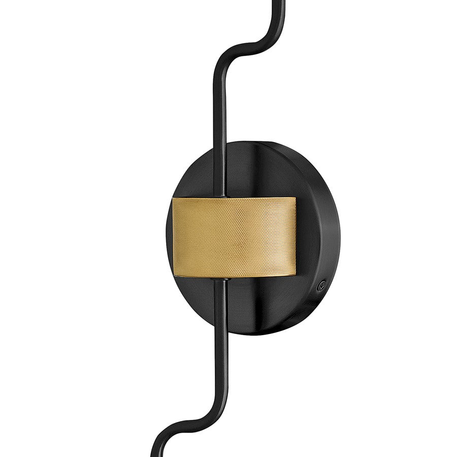 Lark Austen 2 Light 24" Sconce, Black